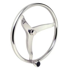 Seachoice Stainless Steel Sports Steering Wheel, Turning Knob