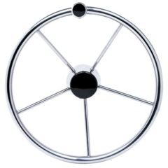 Seachoice 5 Spoke Steering Wheel, Stainless Steel Steering Wheel