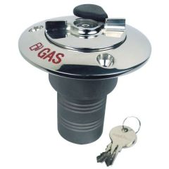 Investment Cast 316 Stainless Steel, Cable Tether, Gas Deck Fillcap, 1-1/2" Hose, Seachoice, Marine Accessories