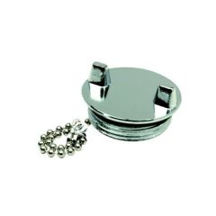 Seachoice Chrome Plated Zamak Replacement Cap, Deck Fill 32041