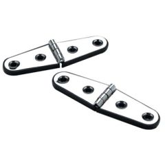 Seachoice 33851 Stainless Steel Strap Hinges, Base Plate, 304 Stainless Steel, Nylon Base, Heavy Loads, Indoor Outdoor, DIY Projects, Reliable Installation, Superior Craftsmanship, Seachoice Excellence