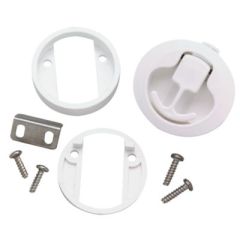 Seachoice 2" Diameter White Slam Latch, marine slam latch