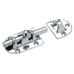 SeaChoice Chrome Plated Bronze Barrel Bolt, security, style
