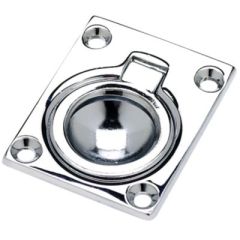 Seachoice Flush Ring Pull, boat accessories, marine vessel, chrome-plated, cast brass, durable, corrosion-resistant, elegant design, easy installation, boat upgrade, marine accessories, functional, stylish, durable, top-quality.