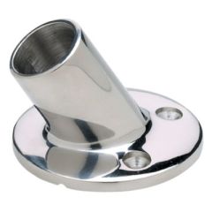 Seachoice Round Base Rail Fitting, 7/8" OD Tubing, Stainless Steel, Marine Industry, Boat Upgrade