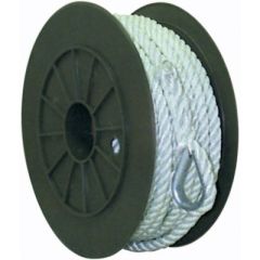 Seachoice 40781 3-Strand Twisted Nylon Anchor Line, White 1/2" x 250'