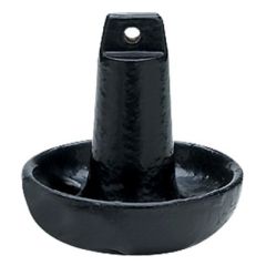 Seachoice Mushroom Anchor, Black Vinyl Coated