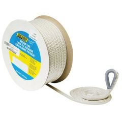 Seachoice Double Braid Nylon Anchor Line, White, boating adventures