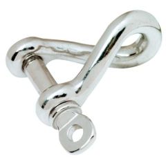 Seachoice Stainless Steel Twisted Anchor Shackle, durable anchoring solution, high-quality 316 stainless steel, break strength 24,700 lbs, reliable anchoring, maximum load 6,100 lbs, compact design, lightweight, marine toolkit essential, anchor chains, ro