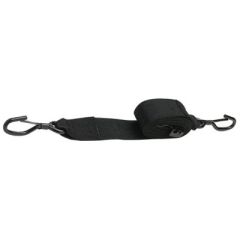 Seachoice Gunwale Trailer Tie Down Strap, Black Polyester