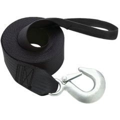 Seachoice Winch Strap, towing needs, polyester material, break strength, safe working load, cargo secure, personal watercraft trailer, heavy equipment, loop end design, Starbrite, towing equipment, secure cargo
