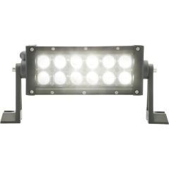 Seachoice 51701 LED Spot/Flood Light Bar, Black Housing, 12 LEDs, 7.25", 12/24V, lighting solution, durable, versatile, powerful illumination, dual power use, IP65 rating, easy installation, compact design, 1550 lumens, wide voltage range, outdoor lightin