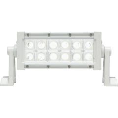 Seachoice 51703 LED Spot/Flood Light Bar, White Housing, 12 LEDs, 7.25", 12/24V, ultimate lighting solution, heavy-duty aluminum housing, durable polycarbonate lens, dual power use feature, IP65 rating, high-intensity LEDs, 1550 lumens, compact design, vo