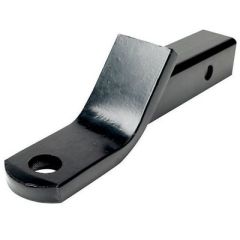 Seachoice 52361 Trailer Ball Mount, 2" Straight, towing accessory, black powder-coated finish, 2" straight receiver tube, 5,000 lbs tow capacity, 500 lbs tongue weight, boat, RV, utility trailer, 1" hole diameter, 2" drop, 8" length, 3/4" rise, stylish de