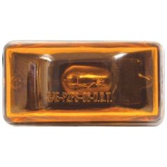 Sealed Marker, Clearance Light, Amber, MINI CLEARANCE, W/STUD, 12V, SAE/DOT/FMVSS/CMVSS, Waterproof, Polycarbonate, Stainless Steel, Compact Size, Seachoice, Incandescent Bulb, High Visibility, 12.8V, Vehicle Lighting, Safety Regulations, Installation Eas