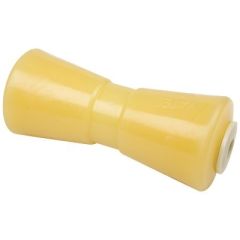 Seachoice Non-Marking TP Yellow Rubber Keel Roller, boat trailer, durable keel roller, non-marking TP yellow rubber, 5/8" ID hole, C.h. Yates rubber, 5-year warranty, marine conditions, 12" length, bulk packaging, boat builders, worry-free boating
