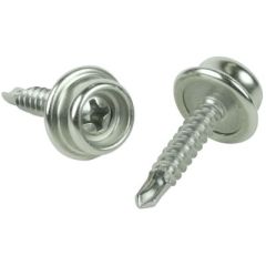 Seachoice 59388 Button Stud Self-Drilling Screw, Stainless Steel, 3/4", 50/pk, fastening needs, precision, durability, self-drilling feature, corrosion resistance, 18-8 stainless steel, ample supply, button stud design, elegance, Seachoice quality, reliab