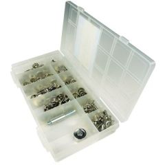 Seachoice 59444 Nickel Plated Brass Canvas Snap Kit, Durable Canvas Snap Solution
