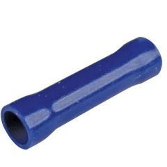 Seachoice Vinyl Insulated Butt Connectors, wire connecting, vinyl insulation, ribbed barrel design, electrical projects, vibrant blue color, high-quality, durability, protection, voltage rating, temperature resistance, automotive projects, marine projects
