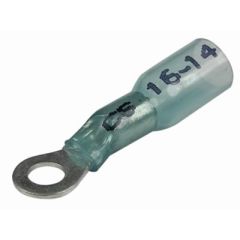 Seachoice Heat Shrink Ring Terminals, marine electrical, marine grade, heat shrinkable, copper terminals, tin plated, corrosion protection, nylon/polyolefin tubing, adhesive lining, wire inspection, environmental seal, moisture protection, dirt protection