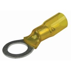 Seachoice Heat Shrink Ring Terminals, marine electrical, marine grade, heat shrinkable, ring terminals, pure copper, brazed seam, tin plated, corrosion protection, nylon/polyolefin tubing, adhesive lining, wire inspection, shrink times, abrasion resistanc