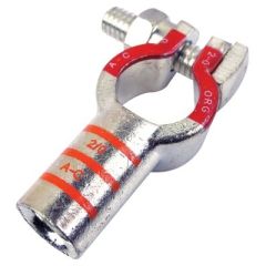 Battery Terminal, Post Top Style4/0 Gauge - Positive, 2/0 COPPER STRGHT POST TOP POS, environmentally friendly, 100% copper, lead-free, RoHS compliant, tin-plated finish, corrosion-resistant, SAE standard J-1811, color-coded, die-coded, Seachoice brand, h