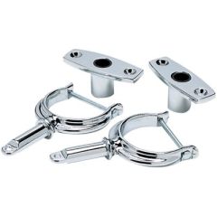 Seachoice 70401 Chrome Plated Zinc Rowlock Set, Boating Gear