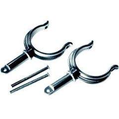 Seachoice 70501 Chrome Plated Zinc Rowlock Horns, Boat Rowlock Horns