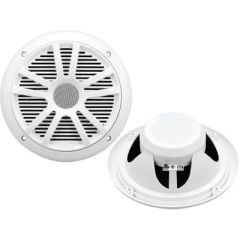 Seachoice 72109 6-1/2" Dual Cone Speakers, Vehicle Audio Upgrade, Powerful Sound Reproduction, Weatherproof and Durable, Easy Installation, Boss Audio Systems, Stylish White Design, Concert on Wheels