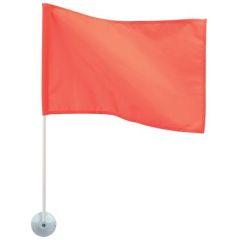 Seachoice, Orange Nylon Ski Flag, Plastic Pole, Suction Cups