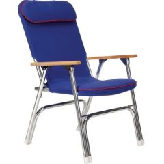 Seachoice Canvas Folding Chair, Blue Folding Chair
