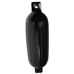 Seachoice 79071 Twin Eye Ribbed Fender, Black, Marine Grade Vinyl, Roto-Molded, Boat Protection, Heavy-Duty, Integral Lugs, Ribbed Material, Scratch Protection, 25-35 Feet Boats, Easy Installation, Top-of-the-Line, Upgrade