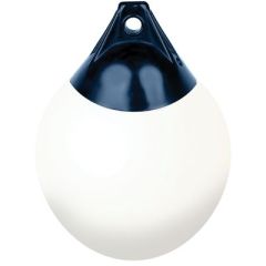 Seachoice Commercial Grade Buoy, 20" White, marine grade vinyl, heavy-duty molded rope eyes, valve design, Dock edge, watercraft, boating experience