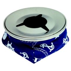 Seachoice 76401 Blue Windproof Ashtray, durable stainless steel, nautical design, portable and stylish