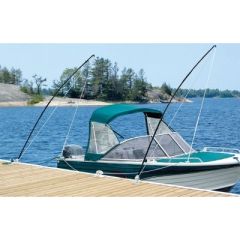 Seachoice 79733 Mooring Whip, Black fiberglass whips
