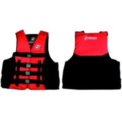 Seachoice 85107 Evoprene Multi-Sport Vest, Red/Black, XL, water enthusiasts, comfort, durability, style, soft shell material, longevity, anatomical cut, drain panels, safety, PVC foam flotation, Body Glove Vests, Level 70 safety standards, chest size, wei