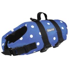 Seachoice 86280 Dog Life Vest, Blue Polka Dot