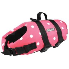 Seachoice 86380 Dog Life Vest, Pink Polka Dot