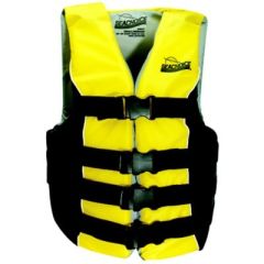 Seachoice Deluxe 4-Belt Ski Vest, Yellow/Black