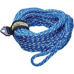 Seachoice 86739 Tube Tow Reflective Rope, 60', Tows Up to 2 Riders, water sports enthusiast, 16-strand hollow braid polypropylene rope, reflective tracer, UV protected, rope keeper, WSIA/AWSA requirements, 340 lbs load capacity, 2,300 lbs tensile strength