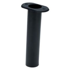 Seachoice 90 Degree Plastic Rod Holder, Black, Fishing Rod Holder, ABS Plastic, Boat, Kayak, Drain Hole, Fasteners, Marine Accessories, Durable, Stylish, Functional, Seachoice Brand