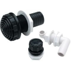 Seachoice Bait Tank Plumbing Kit, 1-1/2" ID, ultimate solution, baitwell needs, large kit, plumbing setup, fresh bait, lively bait, overflow fitting, filter, water circulation, clogged filters, crystal-clear water, directional inlet, smooth water flow, th