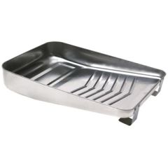 Seachoice 9" Metal Paint Tray, ladder lock legs, high-quality metal, durability, longevity, stability, professional painter, DIY enthusiast, Seachoice brand, innovation, reliability, silver color, sophistication, upgrade, convenience, essential tool.