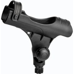 RailBlaza 02408211 Rod Holder R, Black, fishing accessory, freshwater fishing, inshore fishing, kayak accessory, durable construction, stainless steel fasteners, fishing gear, trophy fish