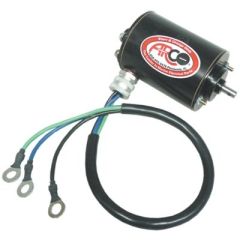 Tilt Trim, TRIM MOTOR OMC '79-85 983318, OMC stern-drives, high-performance motor, 2.5L engines, 3.0L engines, 3-wire connection, Arco, starting and charging industry, exceptional performance, maneuverability.