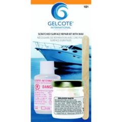 Gelcote Int'l 101 Scratched Surface Repair Kit, White, Captain phab, Gelcoat paste, Repair kit, Surface repair, Scratch repair, Gelcoat repair, White shade, 12-case pack, Easy-to-use, Flawless repair, Mylar release films, Mixing sticks, Water sandpaper, H