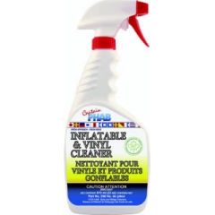 Captain Phab 256 Inflatable & Vinyl Cleaner, environmentally conscious, biodegradable, scuff marks, algae, greasy crud, silt, minerals, decayed vegetation, safe to use, pool float, inflatable boat, bouncy castle, 935ml, case of 12, longevity, appearance.