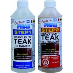 Captain Phab 260 Teak Cleaning Kit, professional wood restoration