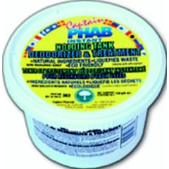 Captain Phab 364 Powder Holding Tank Deodorizer, 450g, Captain Phab, septic tanks, beneficial bacteria, waste management, odorless, reusable containers, Captain Phab brand