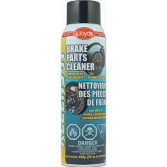 Lloyds 57320 Kleens It Brake Parts Cleaner, 400g aerosol, Captain phab, Non-Chlorinated formula, drum pads, disc pads, linings, springs, CV joints, cylinders, rotors, brake cleaning, automotive enthusiast, professional mechanic, brake fluid oil, transmiss